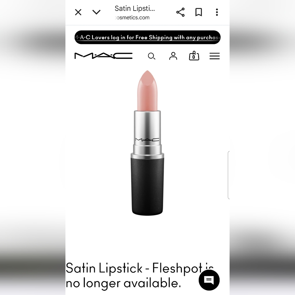 MAC Cosmetics Fleshpots Lipstick NIB